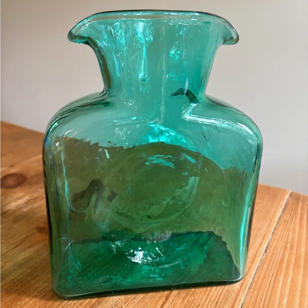 Vintage Blenko Seafoam 384 Water Bottle - Picture 3 of 7